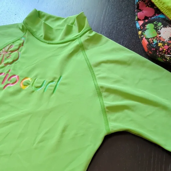 Immaculate vintage RipCurl surf top rash tee T-shirt Y2K surfing, collectible - Picture 10 of 14